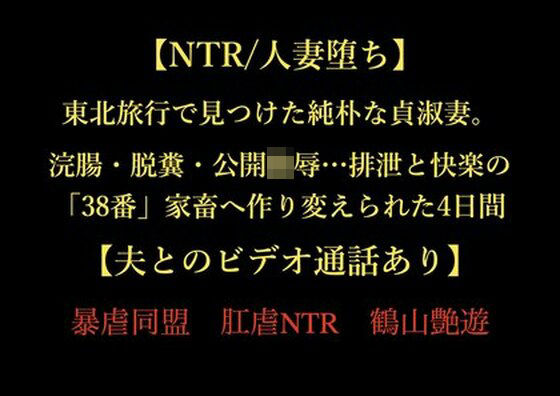【NTR/人妻堕ち】東北旅行で見つけた純朴な貞淑妻。浣腸・脱糞・公開陵●…排泄と快楽の「38番」家畜へ作り変えられた4日間【夫とのビデオ通話あり】